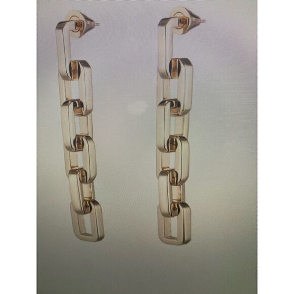 NEW Eddie Borgo Supra link drop earrings